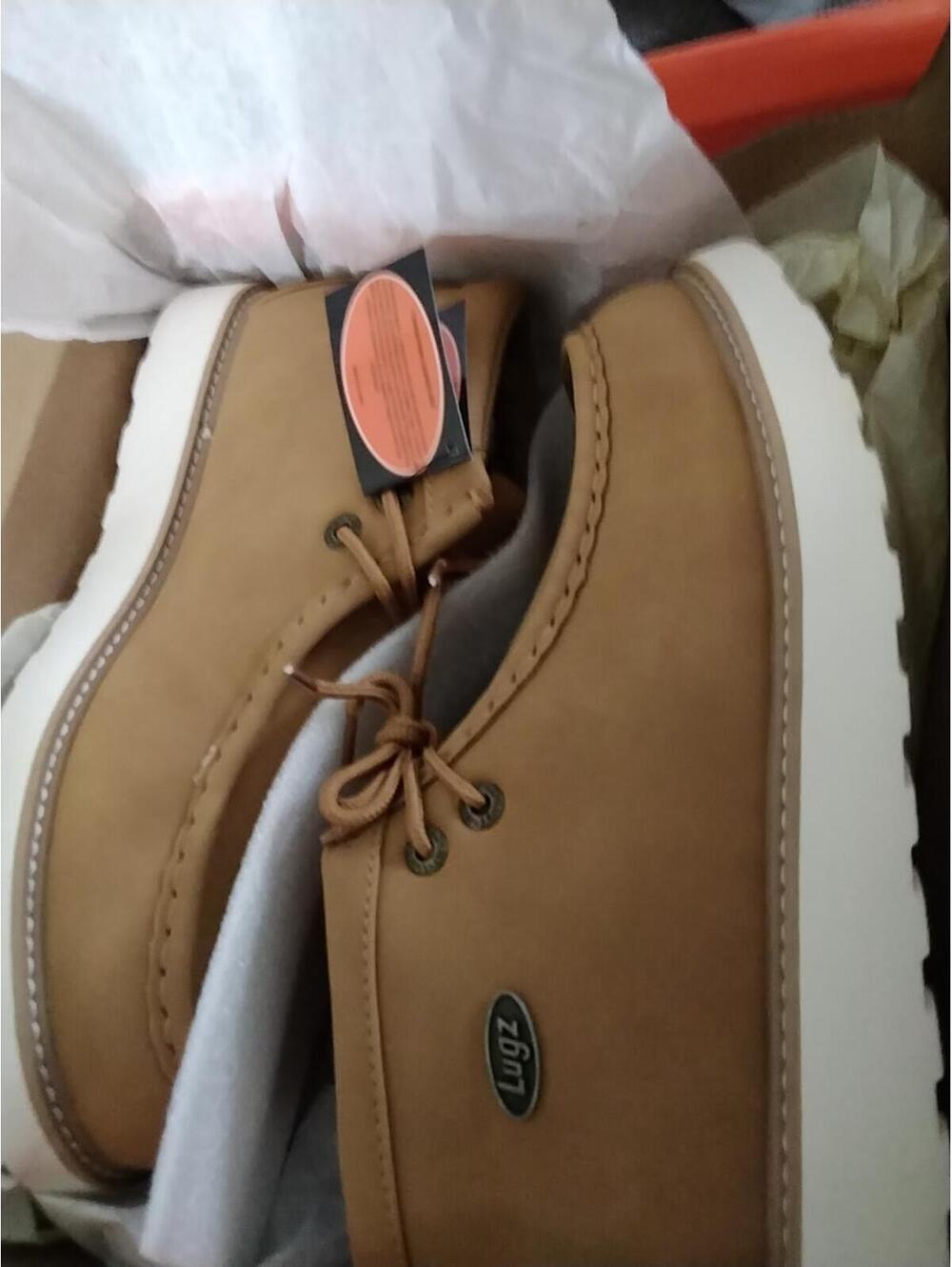 Men's Chukka lugz boots  eur 46 size 12  color wheat and whisper white